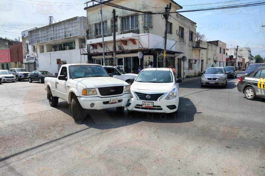 accidente en centro de Victoria hoy