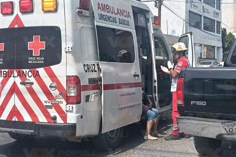 accidente en centro de Victoria hoy