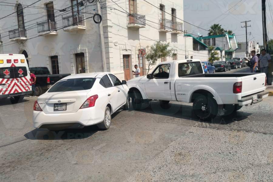 accidente en centro de Victoria hoy
