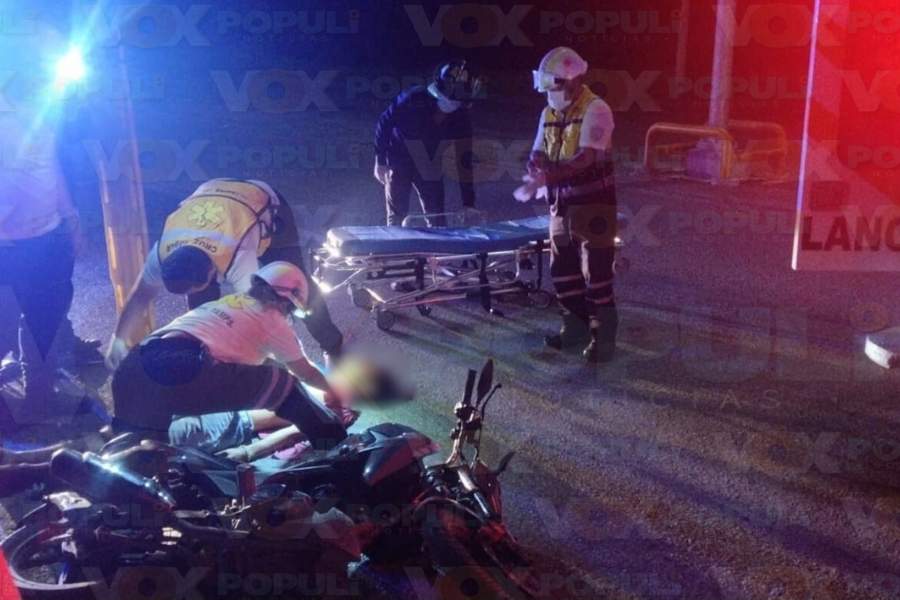 accidente en motocicleta en Altamira