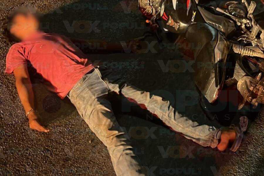 accidente en motocicleta en Altamira