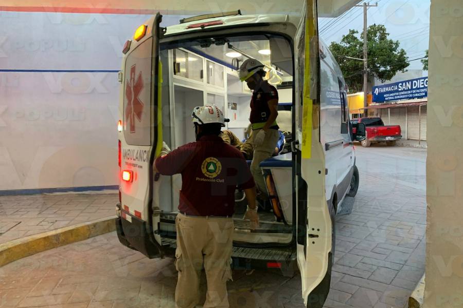 accidente en motocicleta en Mante