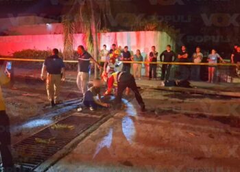 accidente por reja de drenaje en Victoria