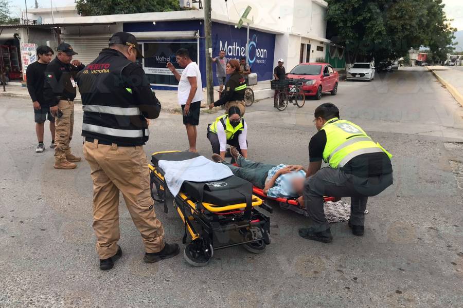 choque a ciclista en Ciudad Victoria