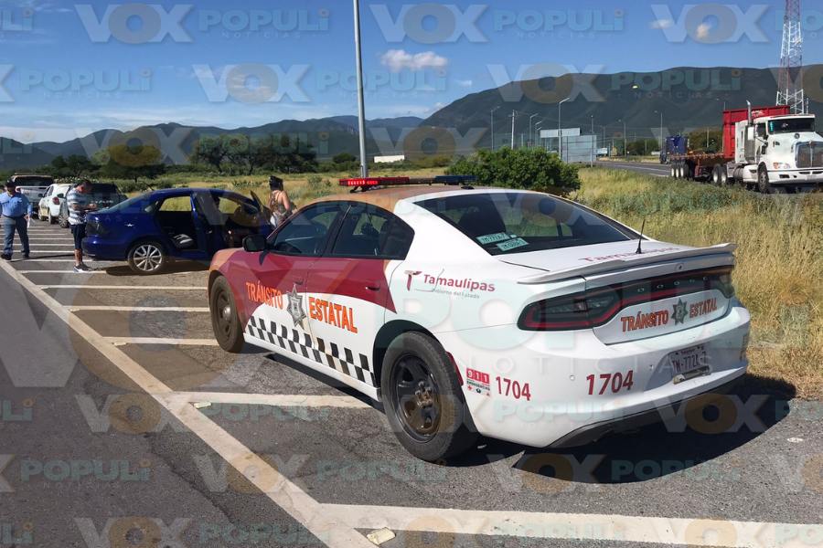 choque con tráiler en Victoria