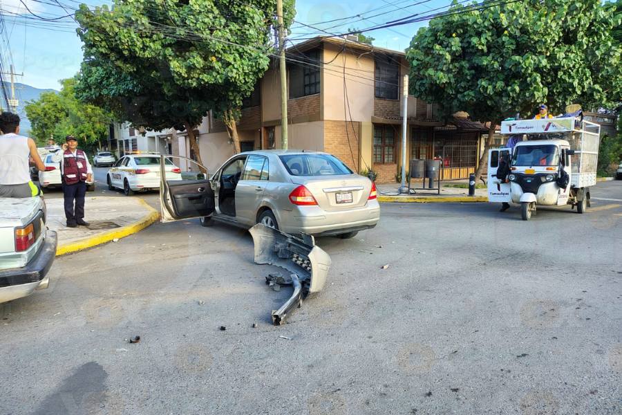 choque en avenida de Ciudad Victoria