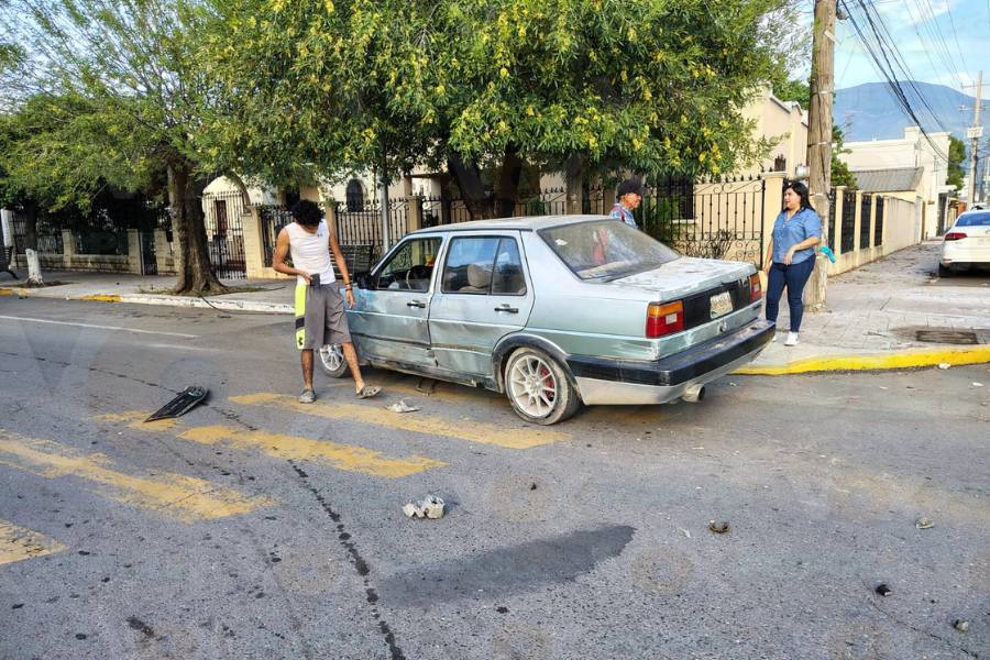 choque en avenida de Ciudad Victoria