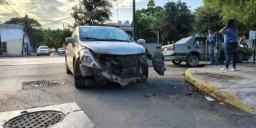 choque en avenida de Ciudad Victoria