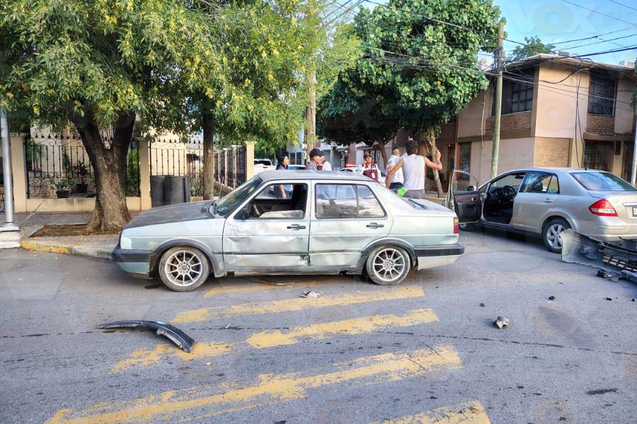 choque en avenida de Ciudad Victoria