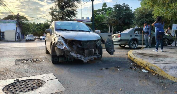 choque en avenida de Ciudad Victoria