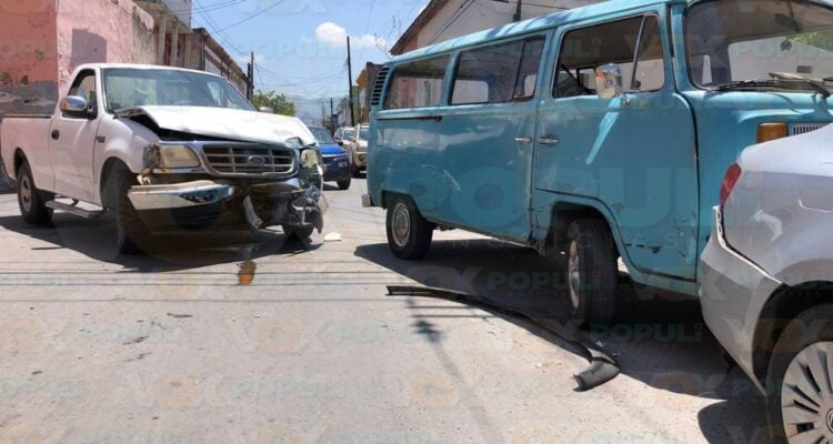 choque múltiple en centro de ciudad victoria