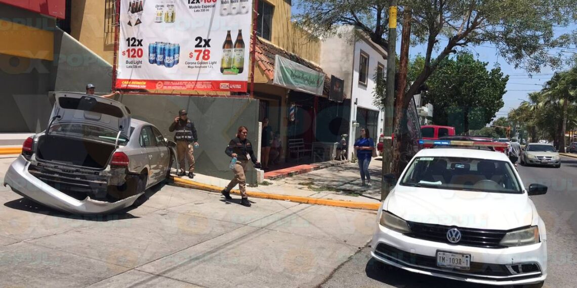 choque por Oxxo en Ciudad Victoria