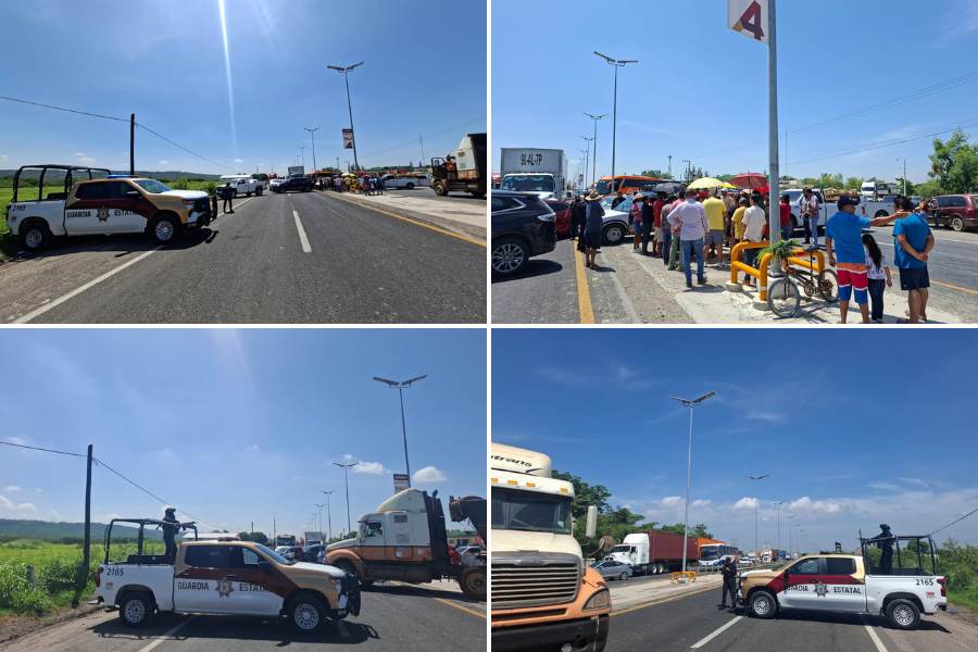 cierran carretera Tampico Mante