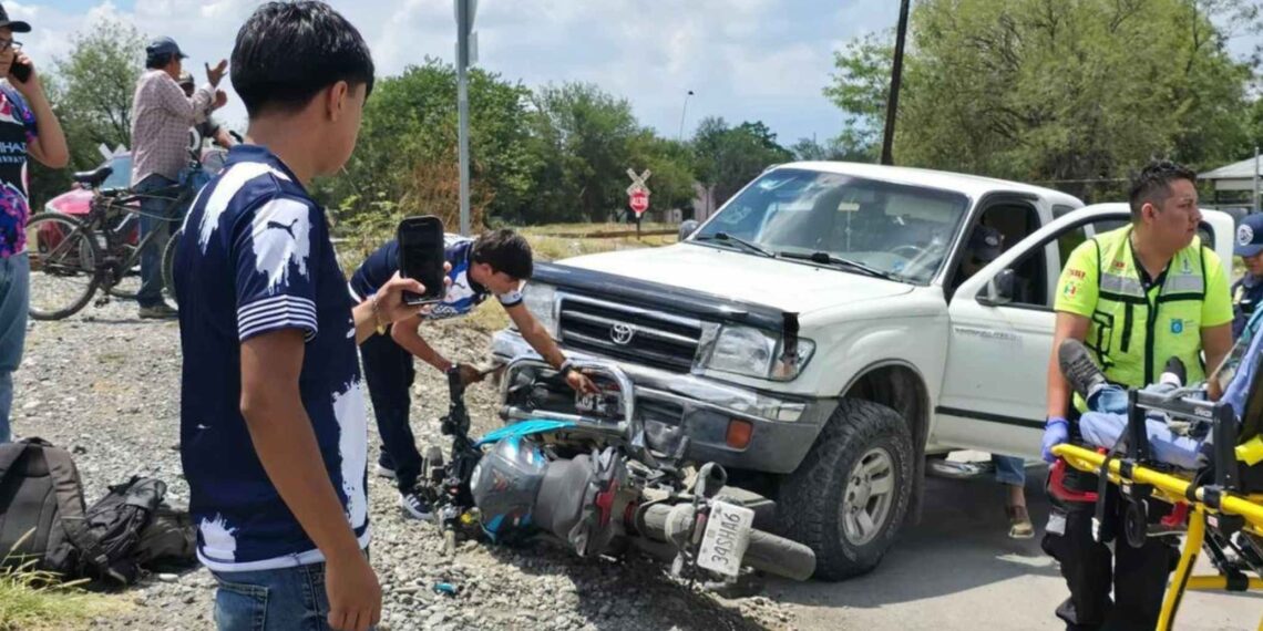 fuerte choque en Montemorelos