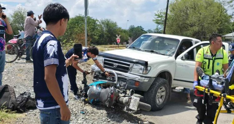 fuerte choque en Montemorelos