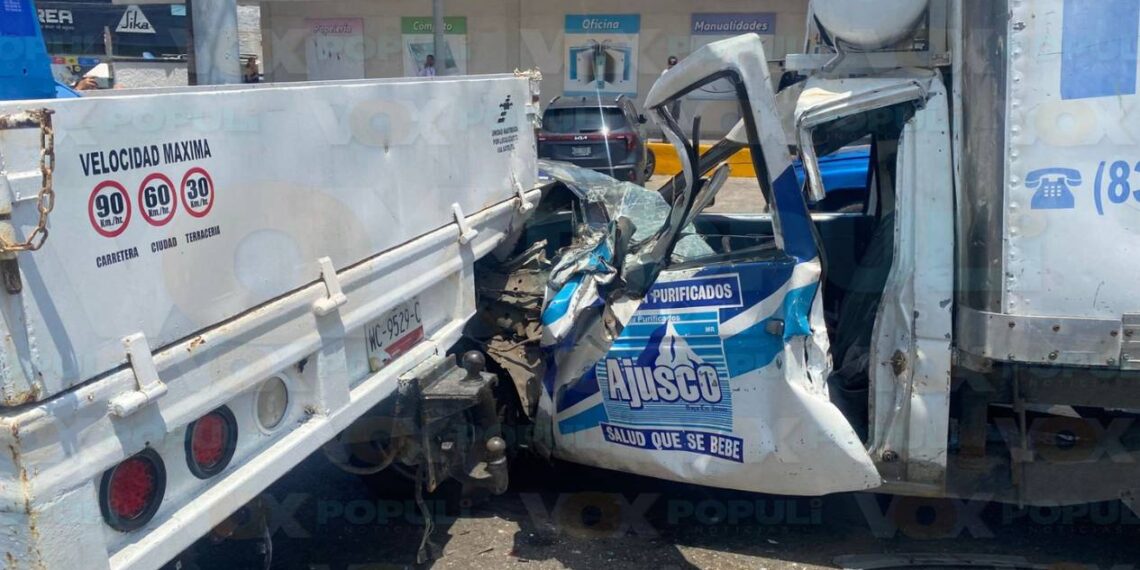 fuerte choque hoy en Tampico