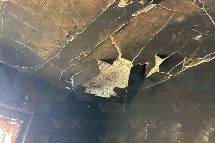 incendio en vivienda de Altamira