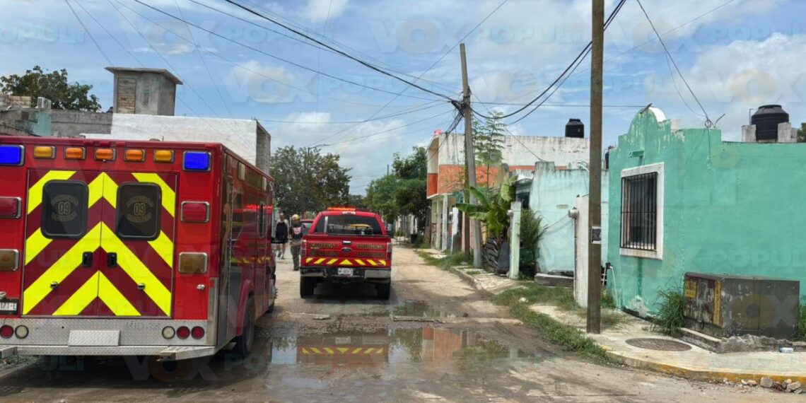 incendio en vivienda de Altamira