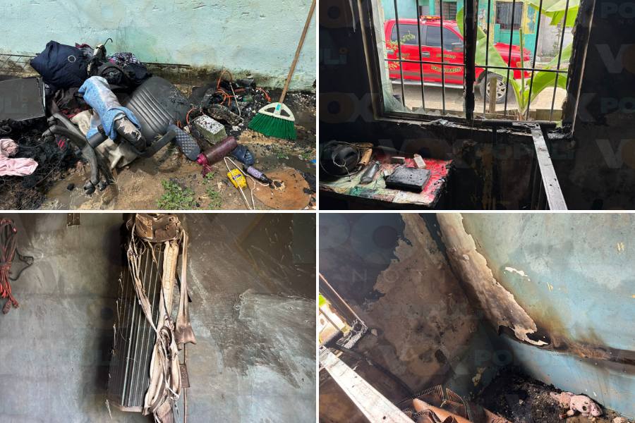 incendio en vivienda de Altamira