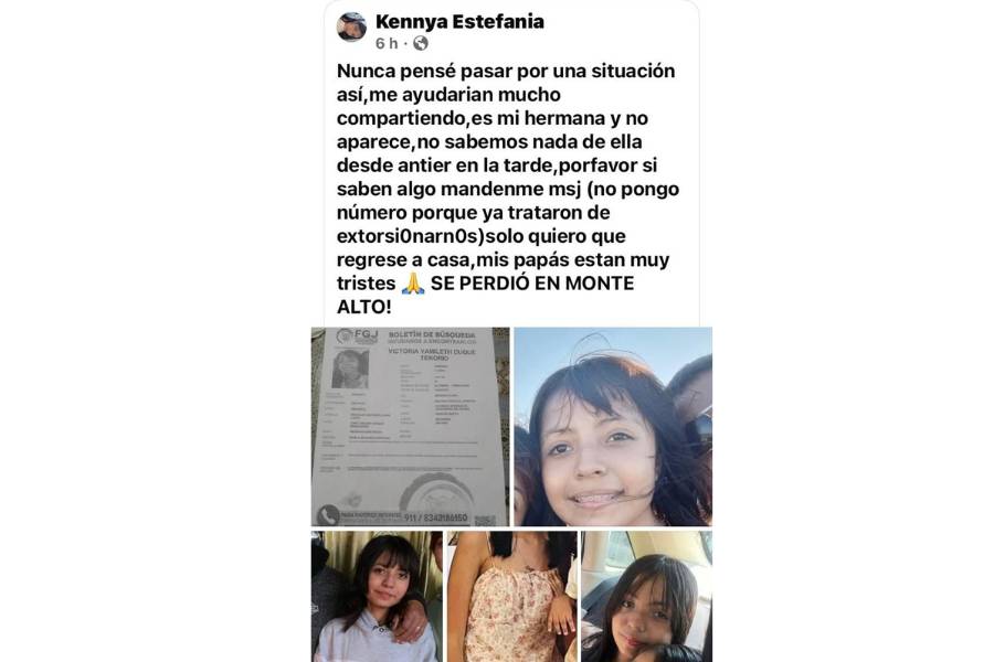 joven desaparecida en Altamira