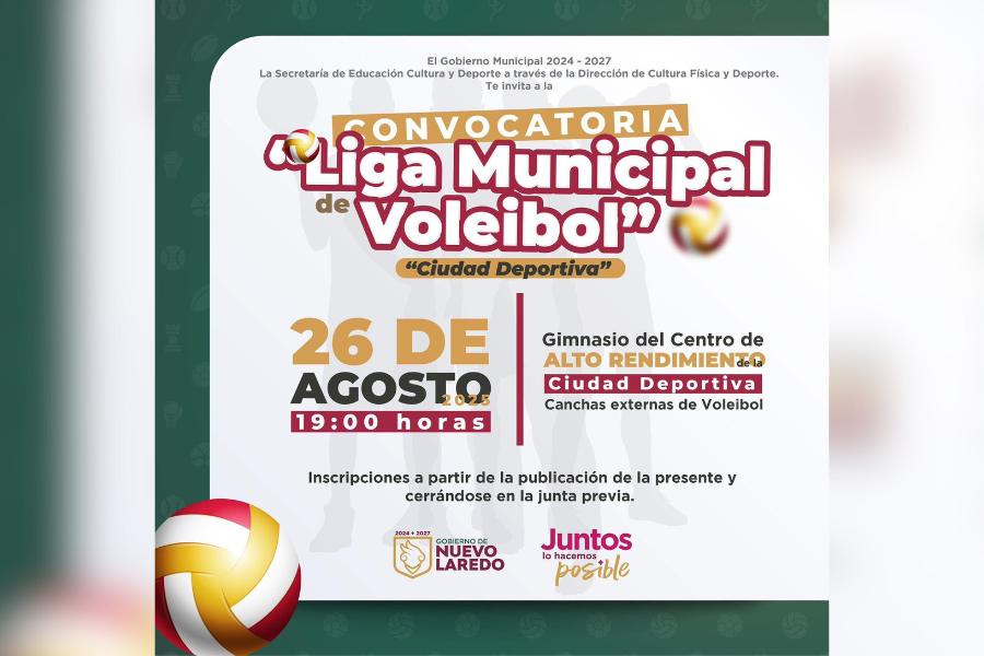 liga municipal de voleibol en nuevo laredo