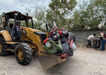 limpieza tiradero clandestino Nuevo Laredo