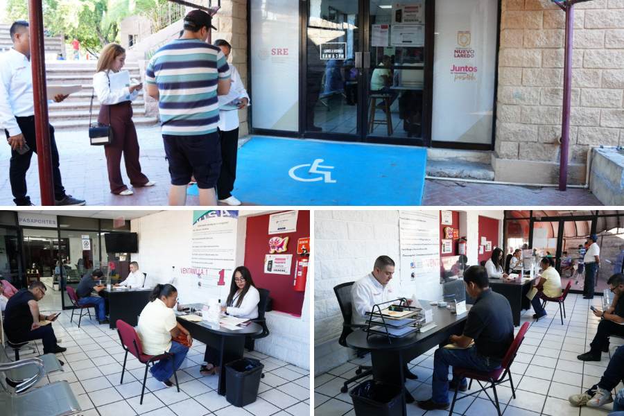 oficina de pasaportes en Nuevo Laredo