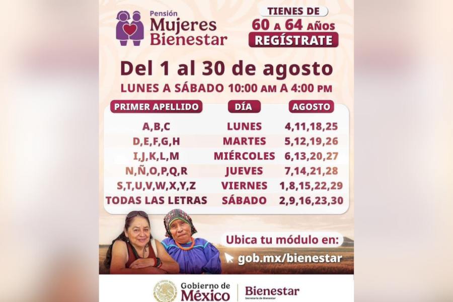 pensión mujeres bienestar en tamaulipas