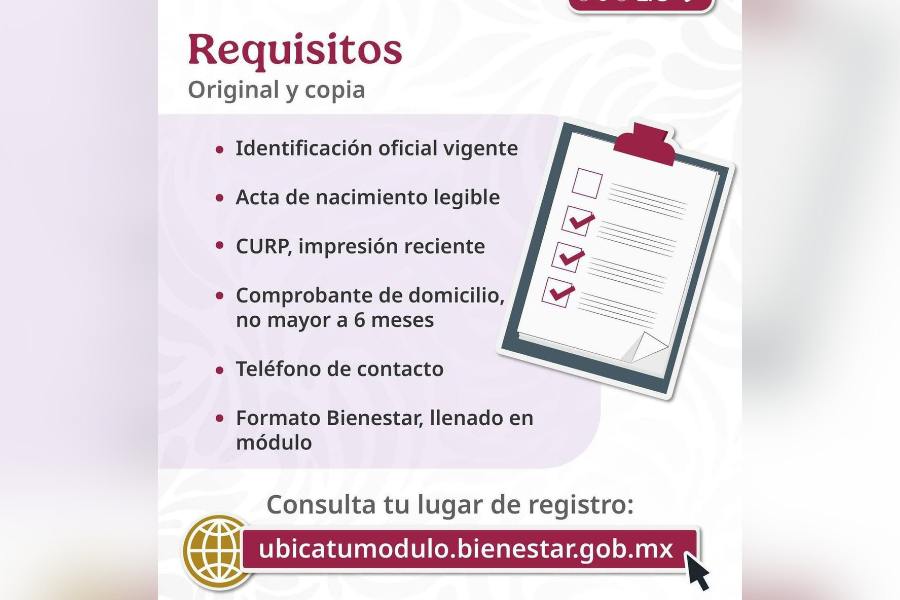 pensión Mujeres Bienestar en Tamaulipas