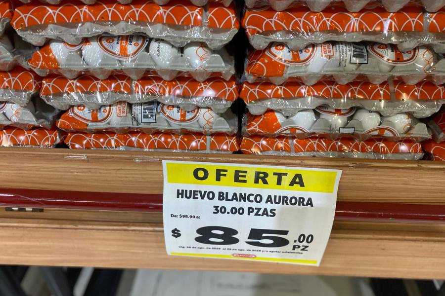 precio del huevo blanco en Ciudad Victoria