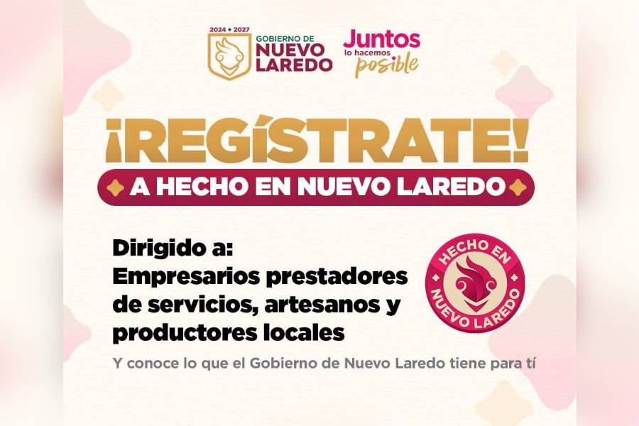 registro al programa Hecho en Nuevo Laredo
