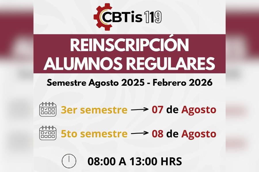 reinscripción en CBTis 119 de Victoria