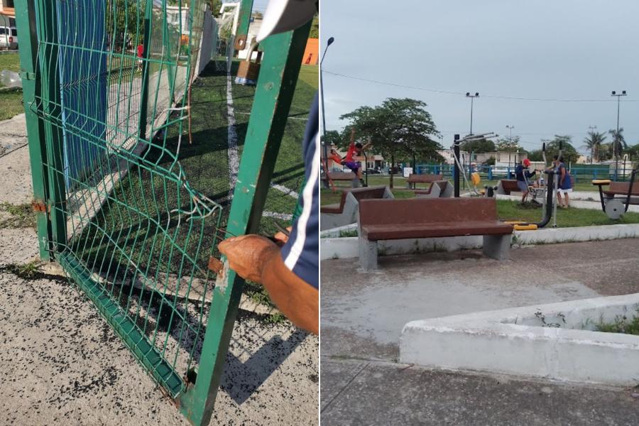 renovación de parques de Tampico