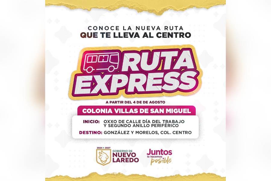 rutas exprés en Nuevo Laredo