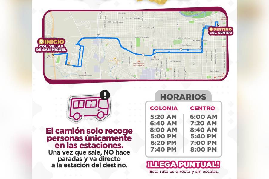 rutas exprés en Nuevo Laredo