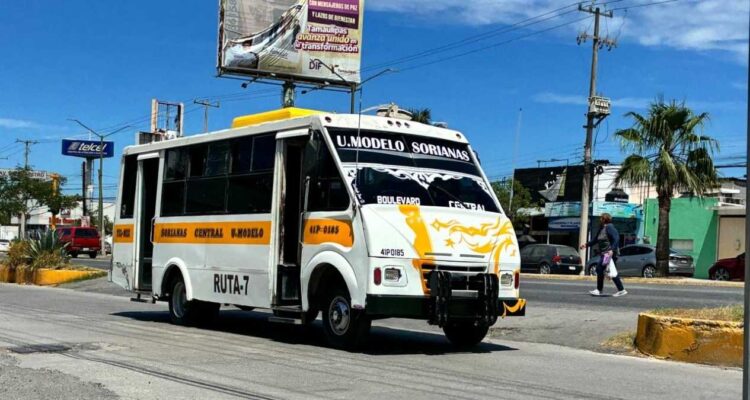 sube pasaje transporte Tamaulipas