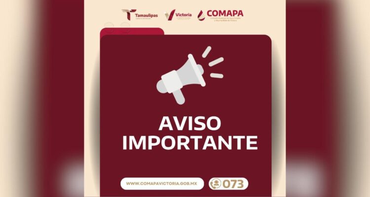 suspensión de agua en colonias de Ciudad Victoria