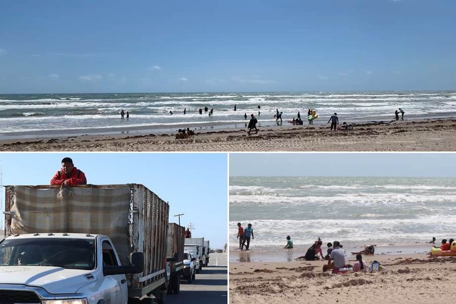 toneladas de basura en Playa Bagdad