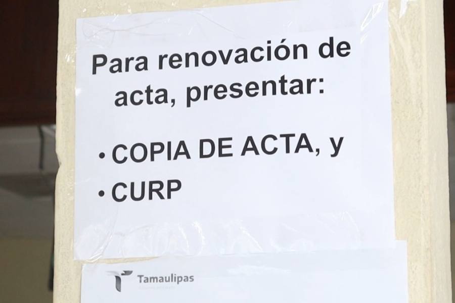trámites acta de nacimiento Matamoros