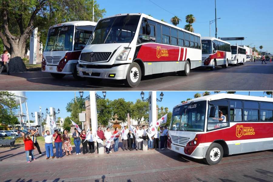 unidades de transporte público en Nuevo Laredo