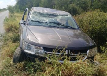 vehículo abandonado en Güémez