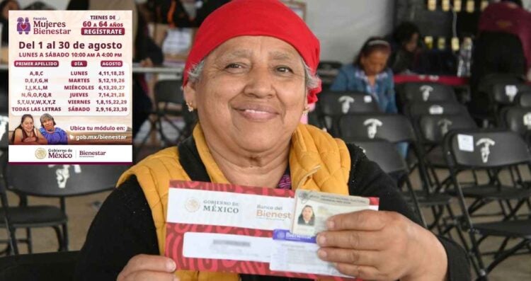 ¿A quiénes les tocará registrarse a la Pensión Mujeres Bienestar del 11 al 16 de agosto?