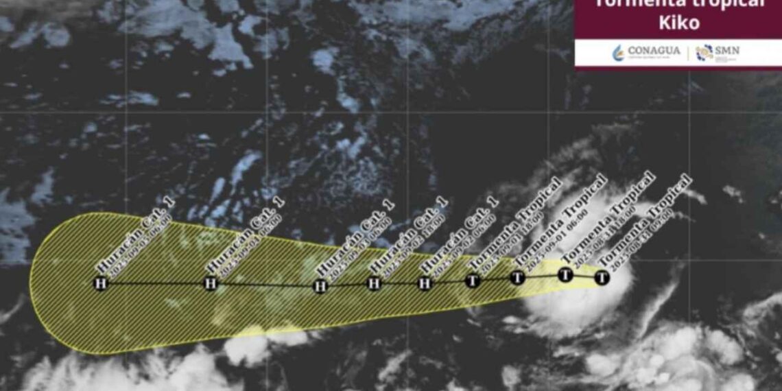 ¿Cuál es la trayectoria actual de la tormenta tropical Kiko?