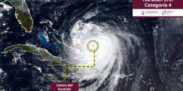 ¿Cuál es la trayectoria actual del huracán Erin en su categoría 4?