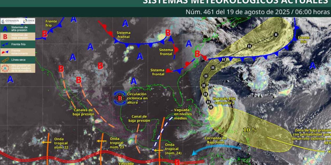 ¿En qué regiones continuará afectando el monzón mexicano este martes?