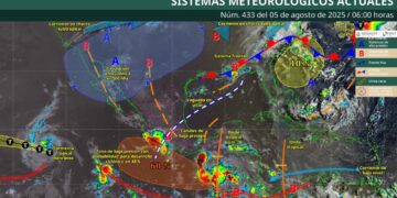 ¿En qué regiones de México ocasionará lluvias la Onda Tropical 20?