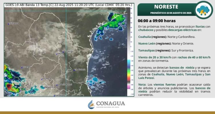 ¿Lluvias o altas temperaturas hoy en Tamaulipas? Conoce el pronóstico del SMN
