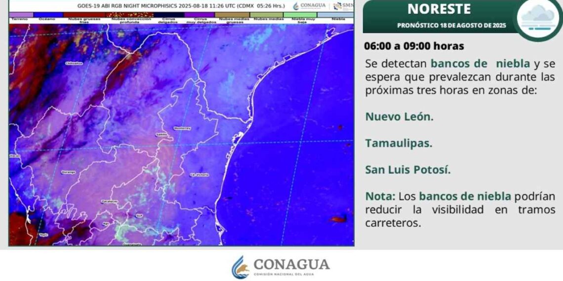¿Prevén precipitaciones para Tamaulipas este lunes?