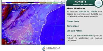 ¿Prevén precipitaciones para Tamaulipas este lunes?