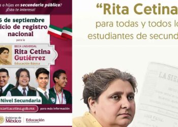 ¿Qué día inicia el registro a la Beca Rita Cetina para estudiantes de secundaria, según la SEP?